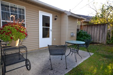 back patio with sunshine
