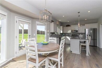 Kitchen and breakfast area enjoy great natural lig