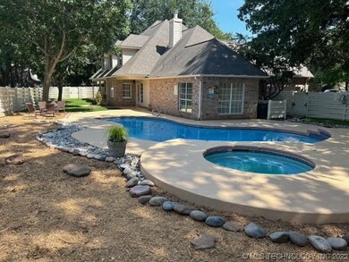 Back lot with pool