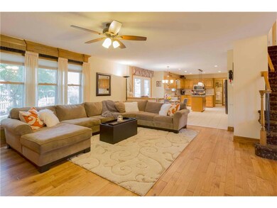 Hardwood throughout the main level