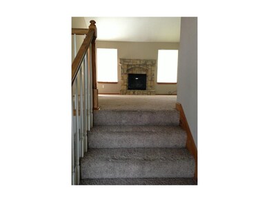 View from the front hall. Beautiful carpet and fir