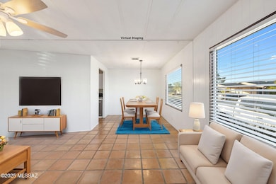 Virtually staged Dining Room