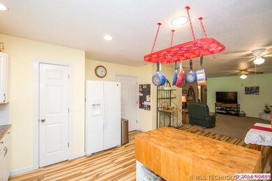 Kitchen is open to the living room.