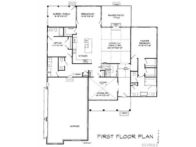 First level layout - 1st floor master PLUS 2nd gue