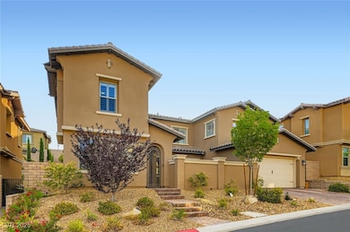 View of front of property featuring stucco siding,