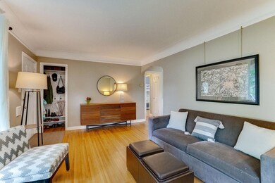 Inside the front entry there is a coat closet- the door is downstairs if you want it reinstalled.