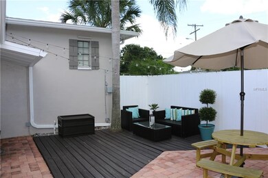 Spacious courtyard is just one of two great outdoo