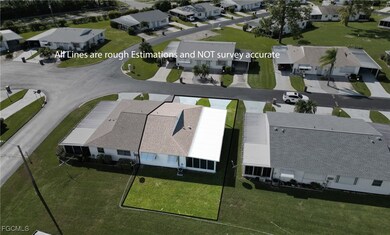 Aerial view of residential area