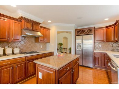 Gas cooking with range hood in the kitchen