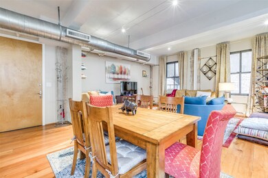 Large open space for living and dining