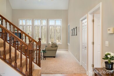 Looking into living room
