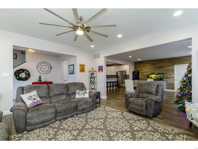Open Floor Plan Concept, laminate wood flooring