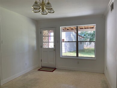 Breakfast room with lots of natural light.