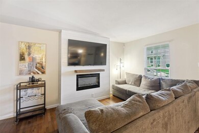 Electric fireplace was added by current homeowners