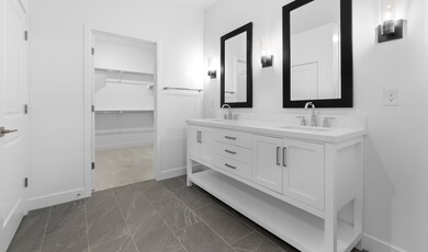 Primary bath with double sinks