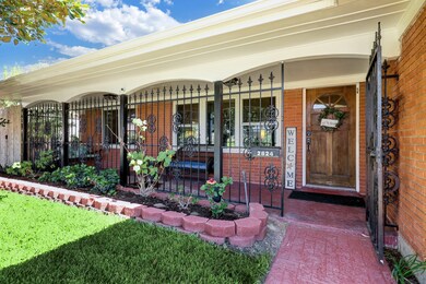 Gated porch with swing