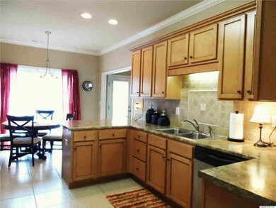 Kitchen looking into Breakfast Room.