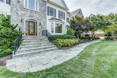 The gorgeous stone work on the exterior of the hom