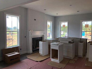 Living room with fireplace