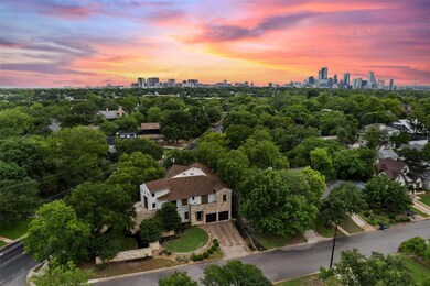 Aerial view featuring a city view