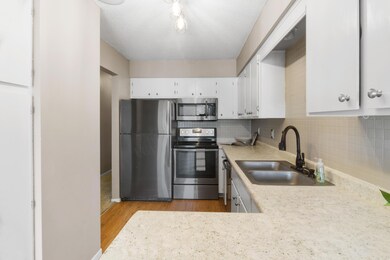 Ample counter space and stainless steel appliances