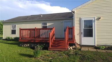 View of the back of the house!  Nice deck to hang 