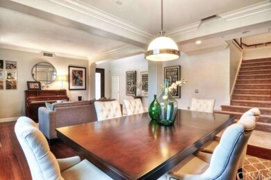Large dining room open to living room.