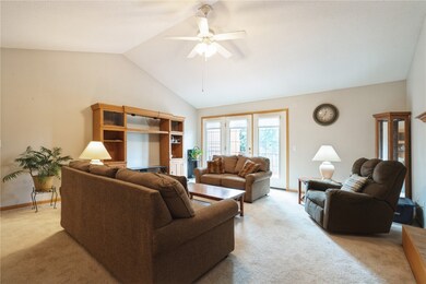 living room, vaulted