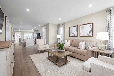 Living room featuring hardwood / wood-style floors