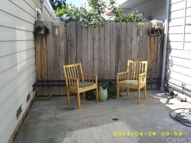 private yard between family room and 2 car garage
