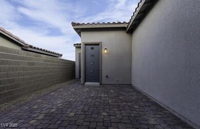 View of fenced backyard