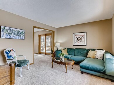 Enter the cozy living room for relaxing or sociali
