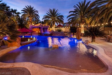 View of the pool grotto, refreshment center and be