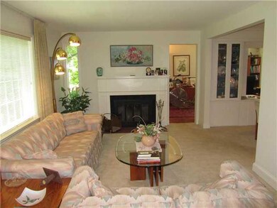 Living Room. Woodburning fireplace in Living Room;