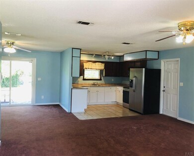 View from entry way into living room.