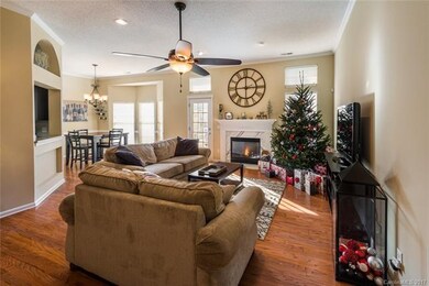 The family room is spacious and bright!