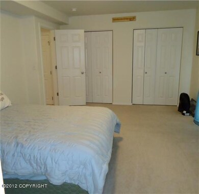 Double closets in Master BR