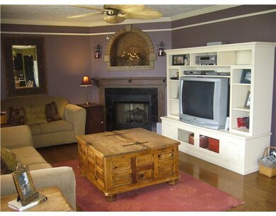 Family Room. Beautiful hardwood from kitchen, thro