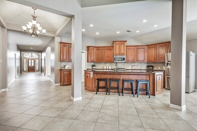 Extravagant entryway with HUGE, open concept floor plan!