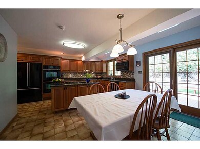 Kitchen. Every day dining has a wonderful view of 