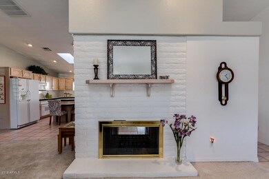 Two sided fireplace