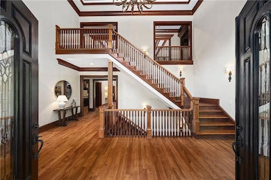 Grand two story entrance