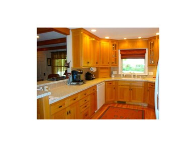 Beautiful oak cabinets and silestone counters.