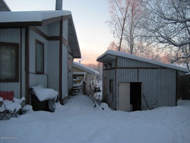 Shed located on north side