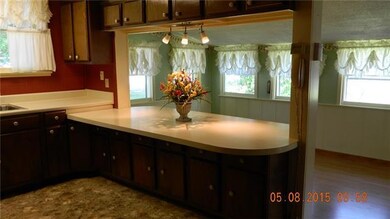 Looking into the dining area.