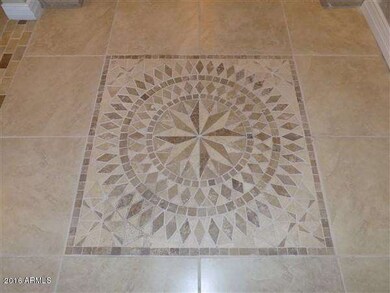 Stone Medallion in Entry