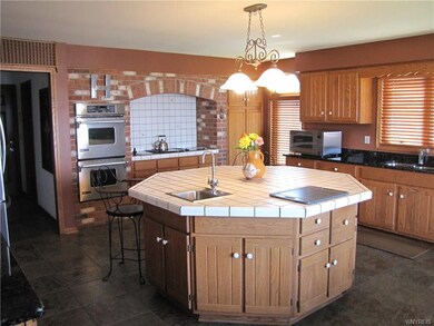 Kitchen with ceramic tile floors, all appliances, 