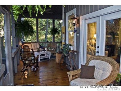 Screened in porch from dining