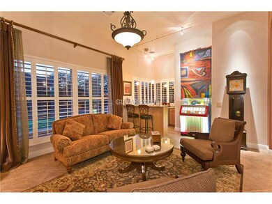 Living Room. Living room with wet bar and wine fri