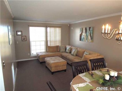Living Room. The living room and dining room provi